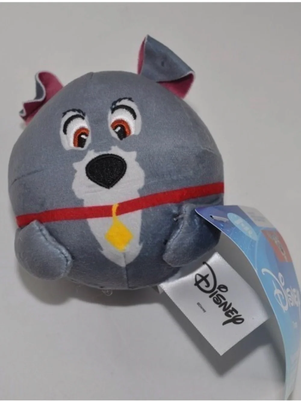 Disney Lady and the Tramp Round Squeaker Dog Toys, New x2